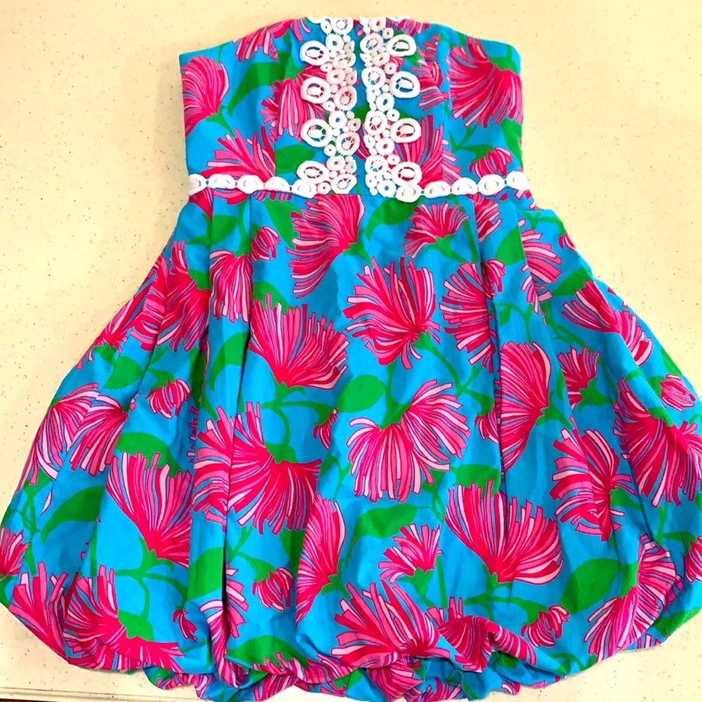 Lilly original strapless dress size 0